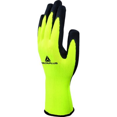 APOLLON VV733 Fluogeel-Zwart Werken in natte omgevingen Mechanische handschoen, ideaal voor natte omstandigheden, met hoog ademend vermogen en gemakkelijk te herkennen door de fluorescerende rug