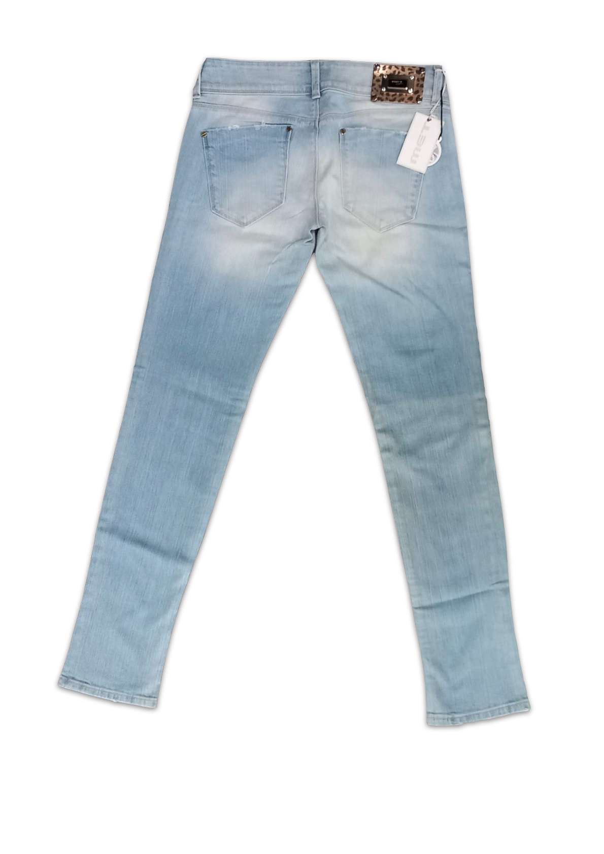 Jeans donna MET applicazione maculata