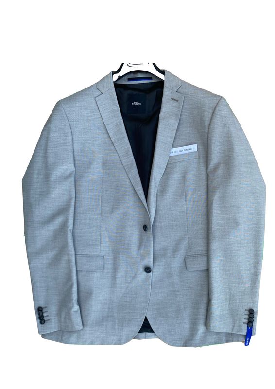Giacca uomo SLIM grigio chiaro mélange S Oliver Giacca uomo SLIM grigio chiaro mélange S Oliver