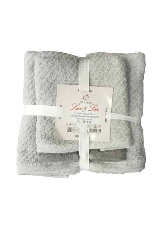 Set spugna grigio chiaro