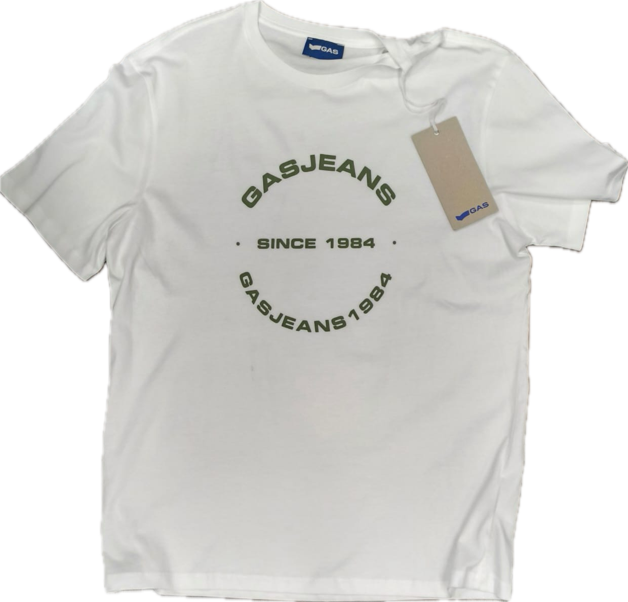 T shirt uomo Gas logo centrale