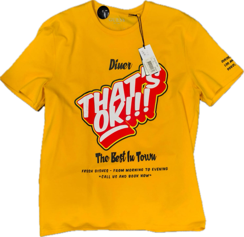 T shirt uomo Guess giallo scuro T shirt uomo Guess giallo scuro
