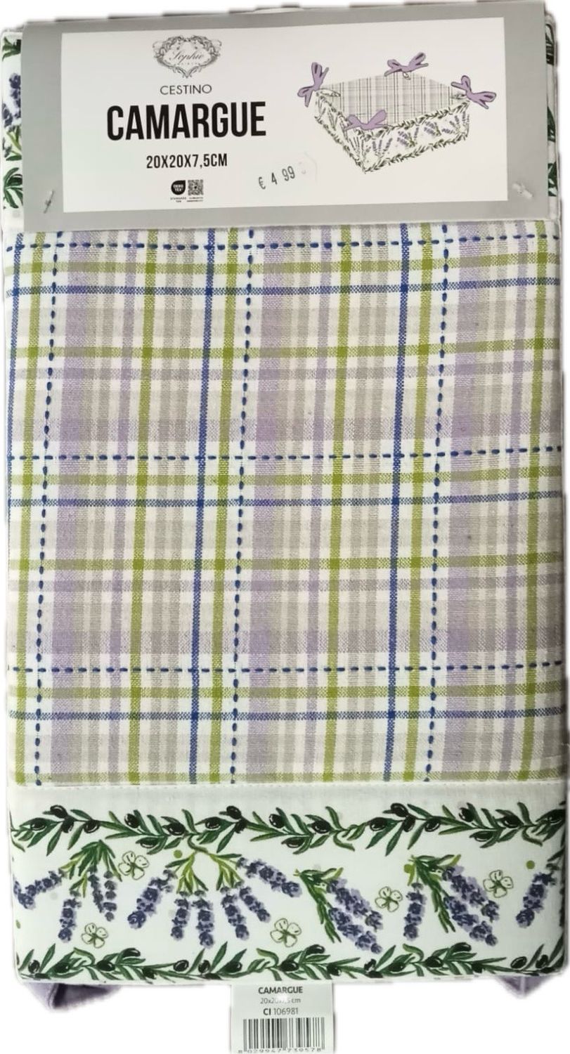 Cestino pane lavanda