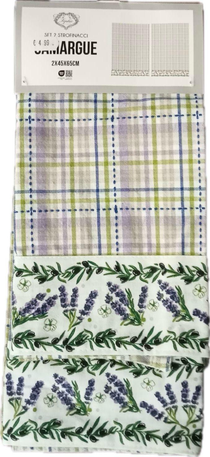 Set strofinacci lavanda