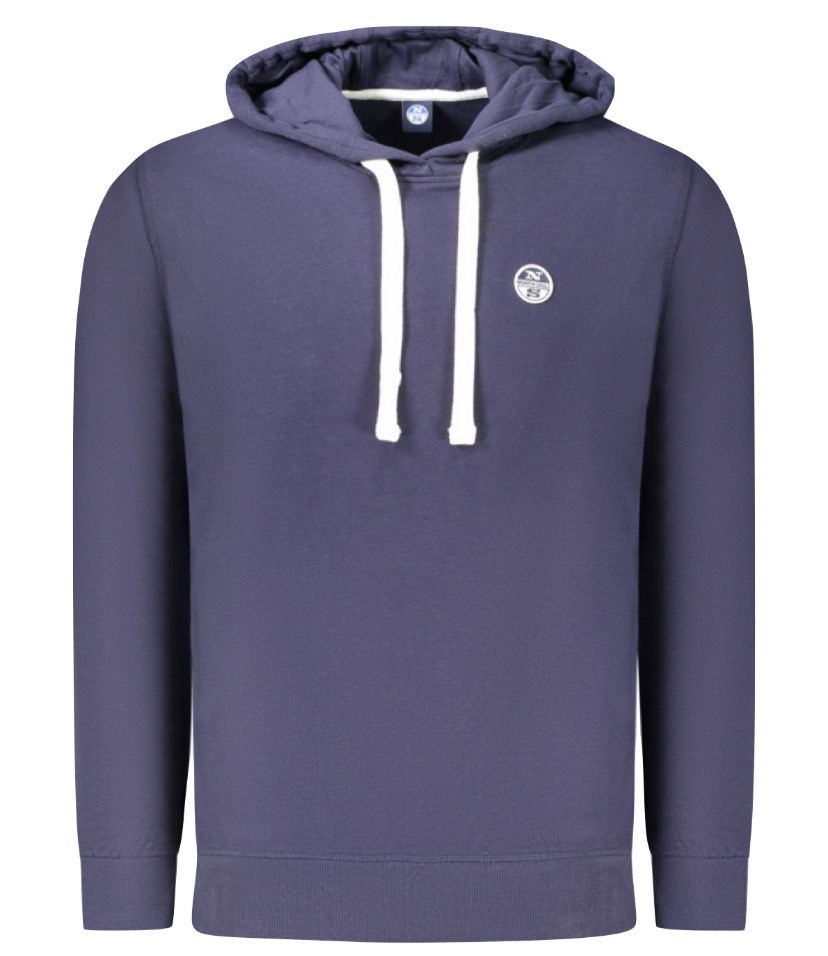 Felpa uomo NORTH SAILS con cappuccio indaco