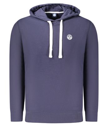 Felpa uomo NORTH SAILS con cappuccio indaco Felpa uomo NORTH SAILS con cappuccio indaco