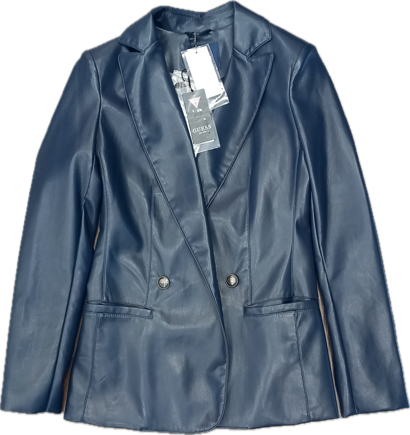 Blazer donna ecopelle Guess doppiopetto