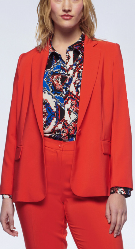 BLAZER donna FIORELLA RUBINO rosso aranciato