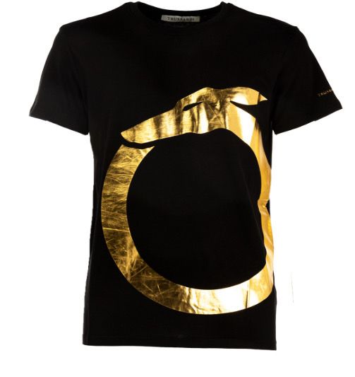 T shirt uomo TRUSSARDI nero girocollo