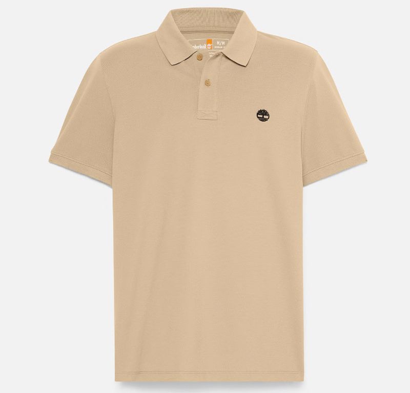 Polo manica corta uomo TIMBERLAND beige scuro