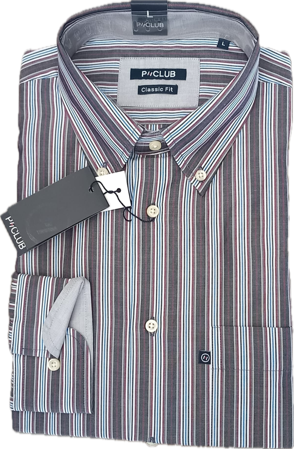 Camicia uomo P CLUB regular righe