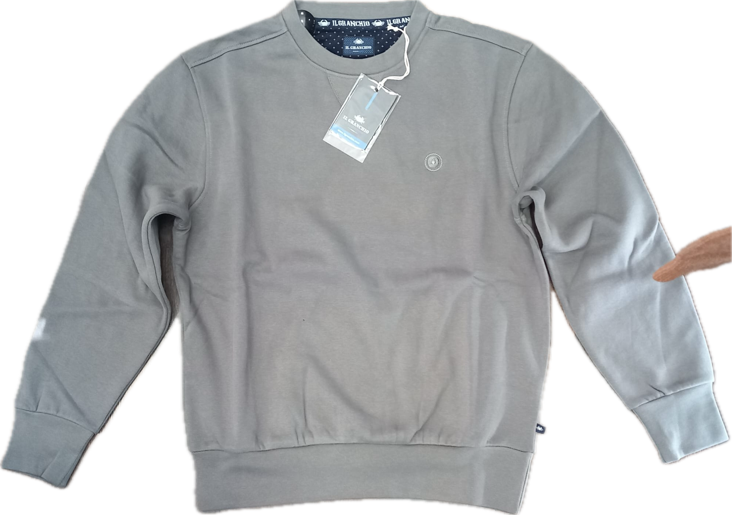 Felpa uomo IL GRANCHIO girocollo Verdone