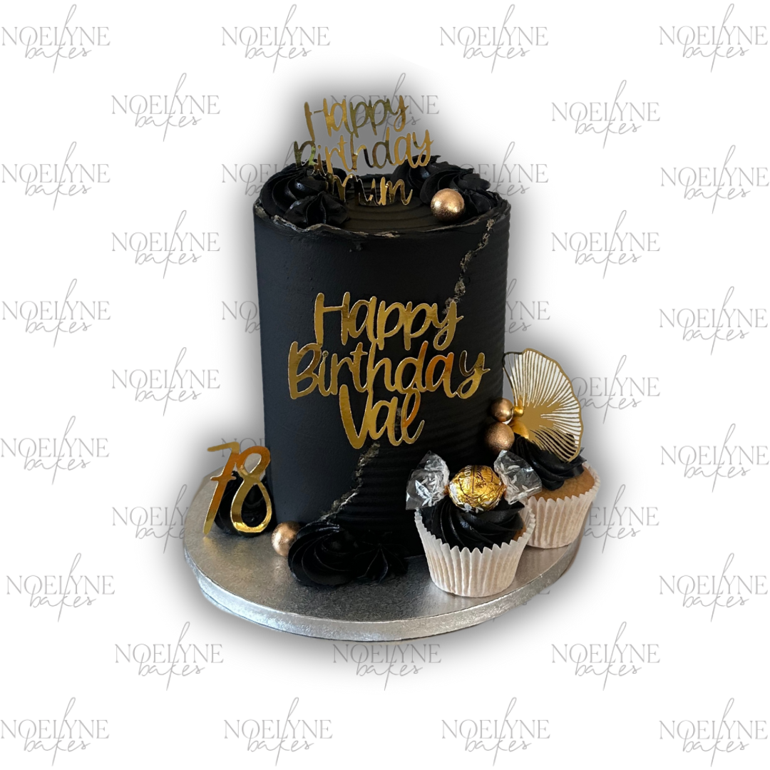 Luxurious Cakes With 2 Cupcakes