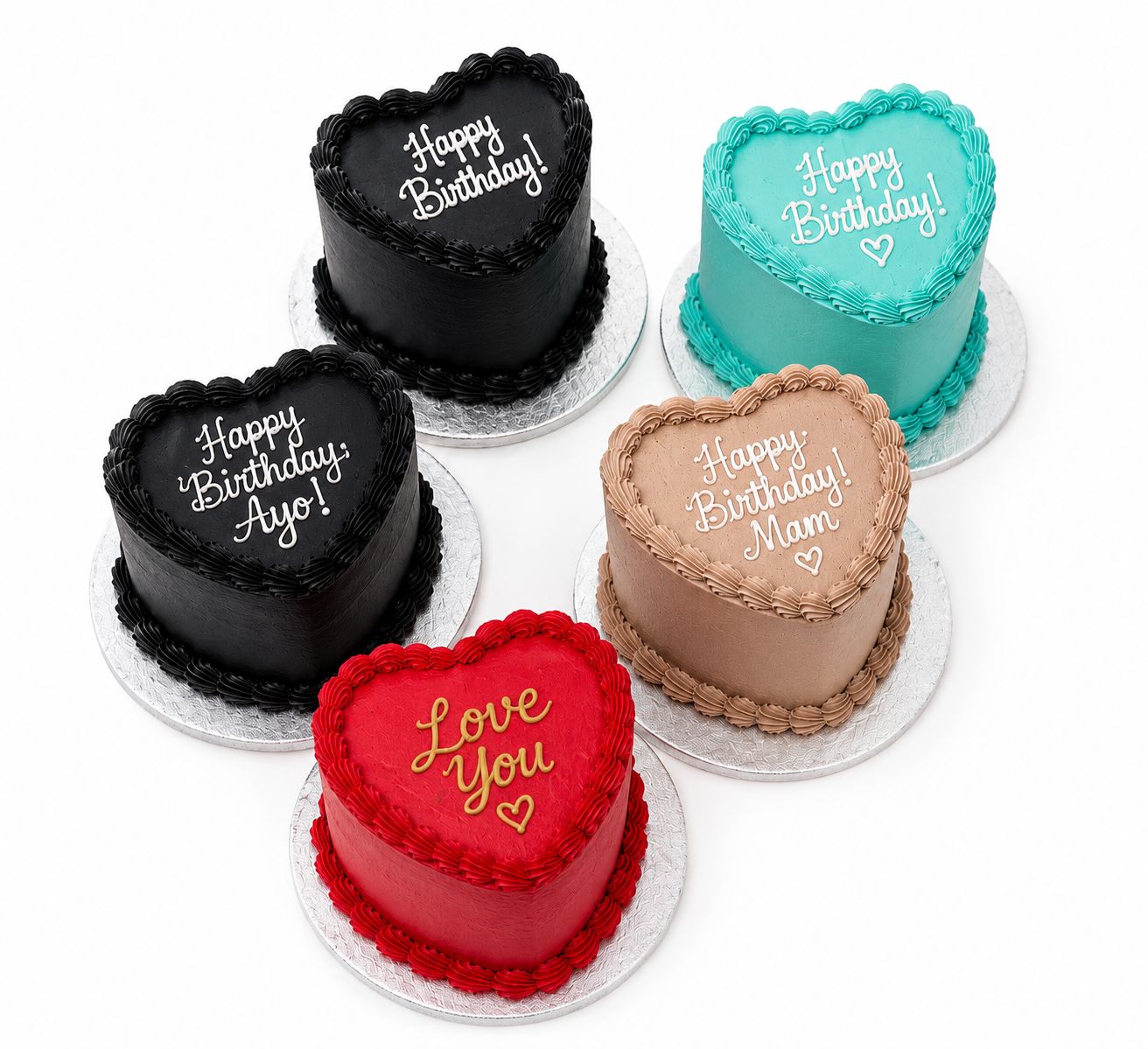 Standard Heart Celebration Cake