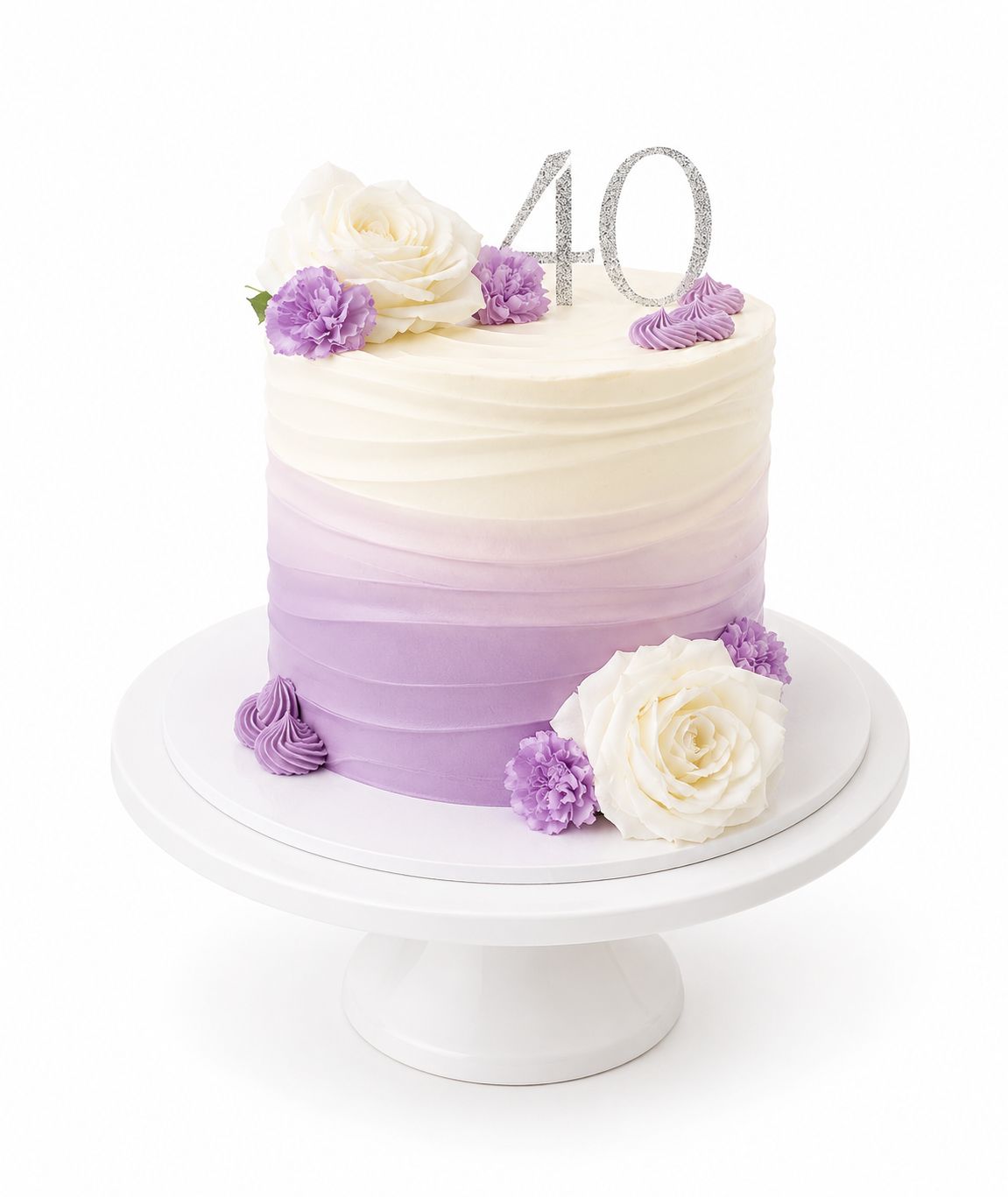 Elegant Cake with Floral Detail