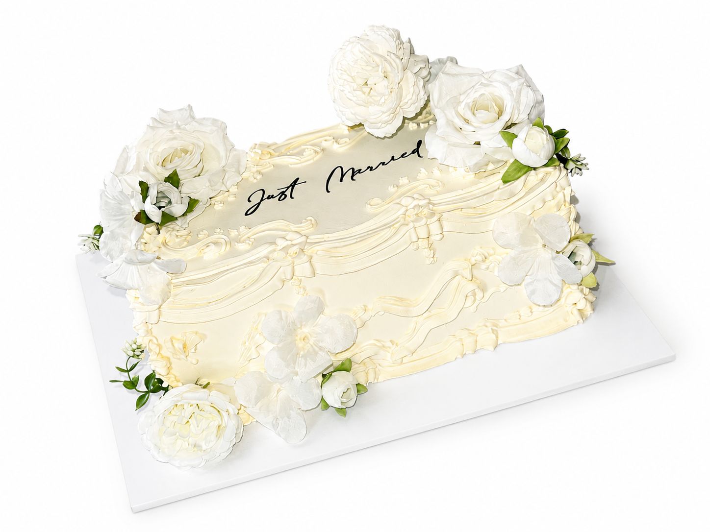 5x12” Rectangular Wedding Cake