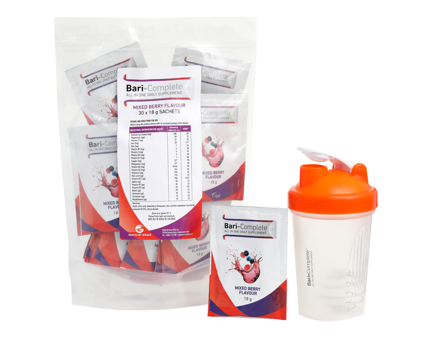 Bari-complete Berry Pouch Pack