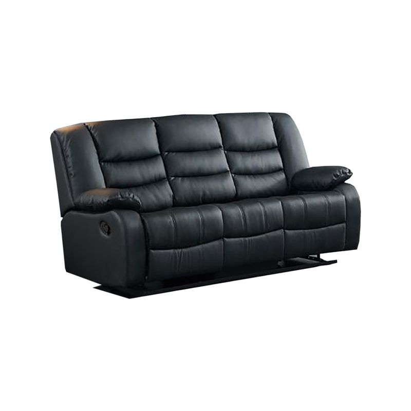 Roma Recliner 3 and 2 Seater Leather Sofa Set with Cup Holder
