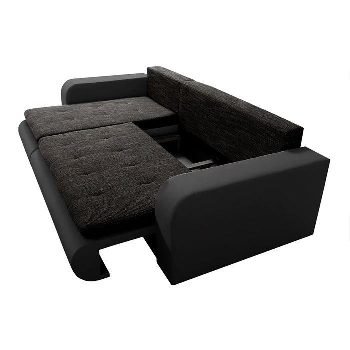 Berlin Fabric Corner Universal Sofa Bed With Double Storage 12 Colours Available