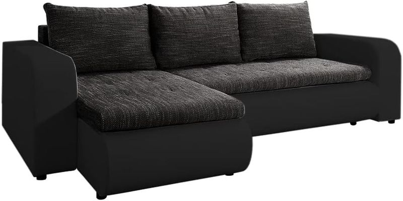 Berlin Fabric Corner Universal Sofa Bed With Double Storage 12 Colours Available