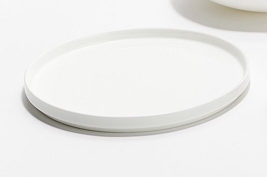 VK-00484 - Vikko - Aidan, White Stackable Bone China, Round Plate 6.5&#39;&#39;