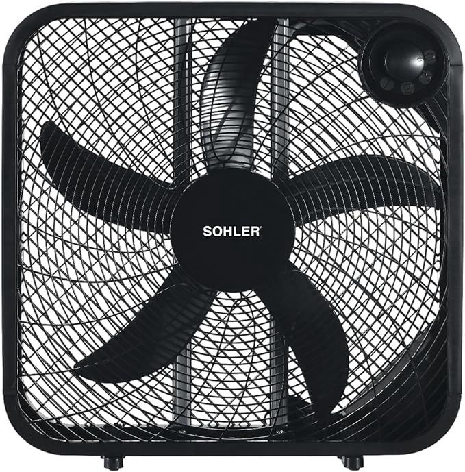 SFB20B - Sohler 20&quot; Box Fan Black