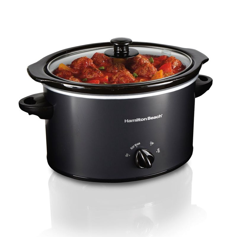 33231 - Hamilton Beach 3qt Slow Cooker Oval Black