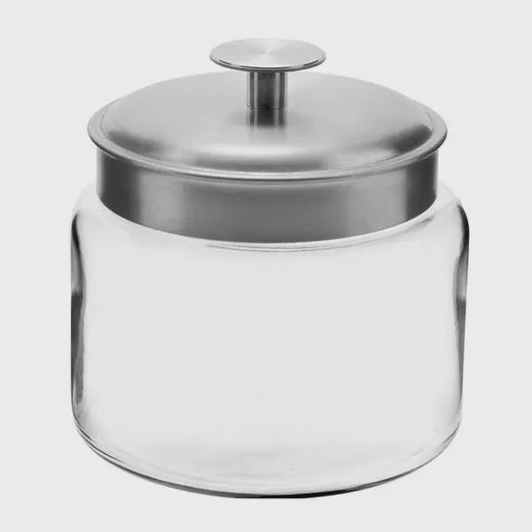 95541AHG 17 - Anchor Hocking 96oz Montana Jar w Brushed Metal Lid