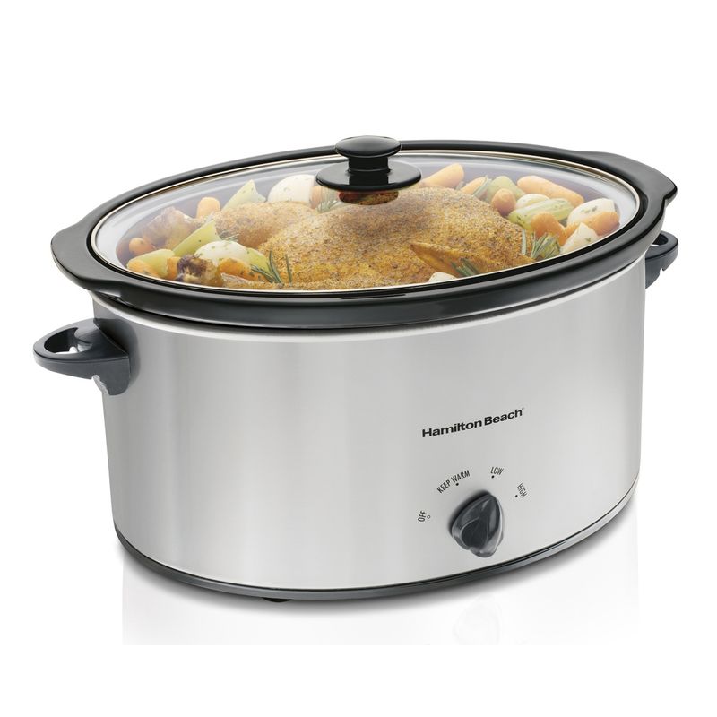 33167 - Hamilton Beach 6Qt Slow Cooker Chrome