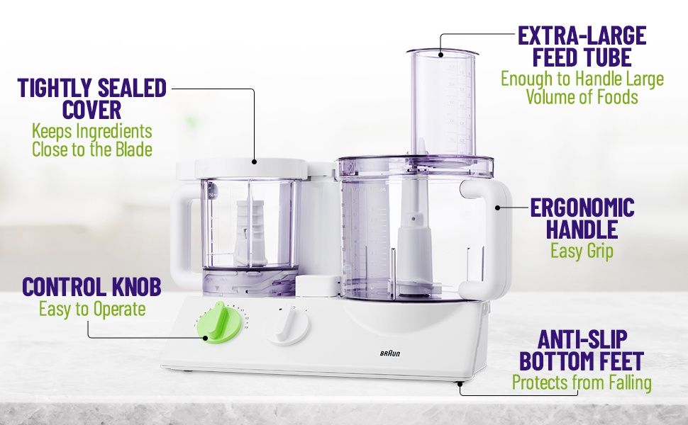 Fx3030 - BRAUN FOOD PROCESSOR &quot;NEW&quot; COMES WITH BLENDER,JUICE EXTRACTER,&amp; CITRUS JUICER