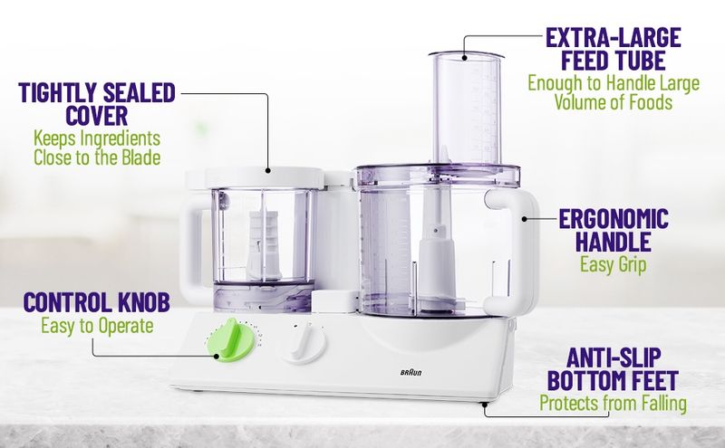 Fx3030 - BRAUN FOOD PROCESSOR &quot;NEW&quot; COMES WITH BLENDER,JUICE EXTRACTER,&amp; CITRUS JUICER