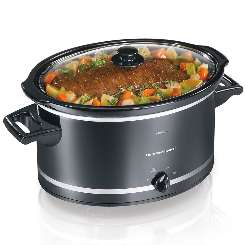 33182 - Hamilton Beach 8Qt Slow Cooker Black