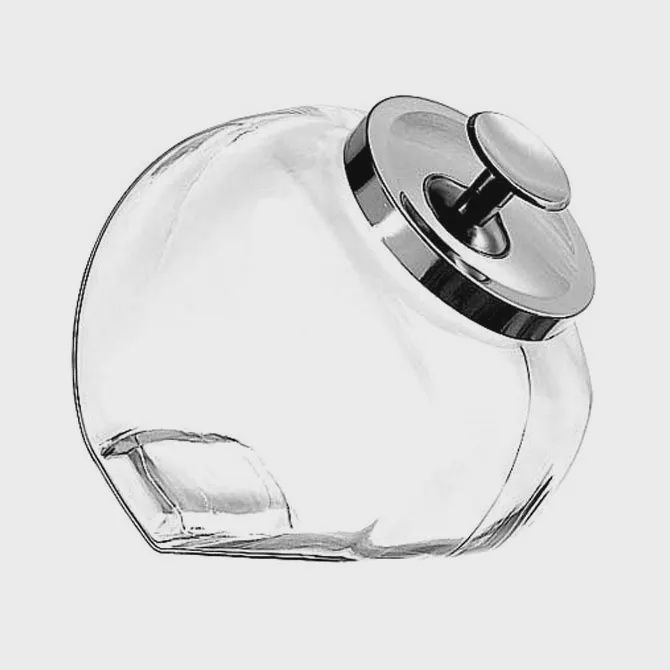 69857AHG17 - Anchor Hocking 1/2gal Penny Candy Jar w Chrome Lid