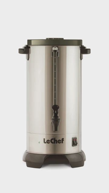 LUR60 - LE CHEF STAINLESS URN, 60 CUP WITH SHABBOS SWITCH CONCEALED ELEMENTS