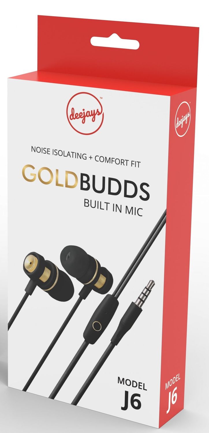 J6B -  GoldBudds Black/Gold