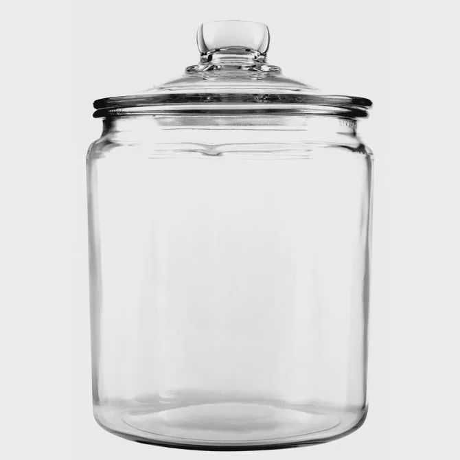85545AHG17 - Anchor Hocking 1/2gal Heritage Hill Jar w Glass Lid
