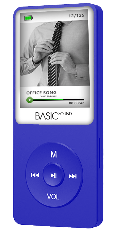 SAMVIX BASIC SOUND MP3 PLAYER - BLUE
