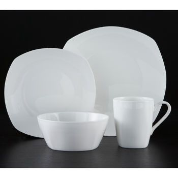 77843817 - Trudeau - Kelsey Bone China, 16 Pc Dinnerware Set,