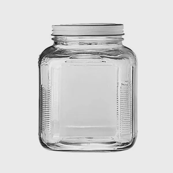 85787AHG17 - Anchor Hocking 2qt Cracker Jar w Brushed Metal Lid