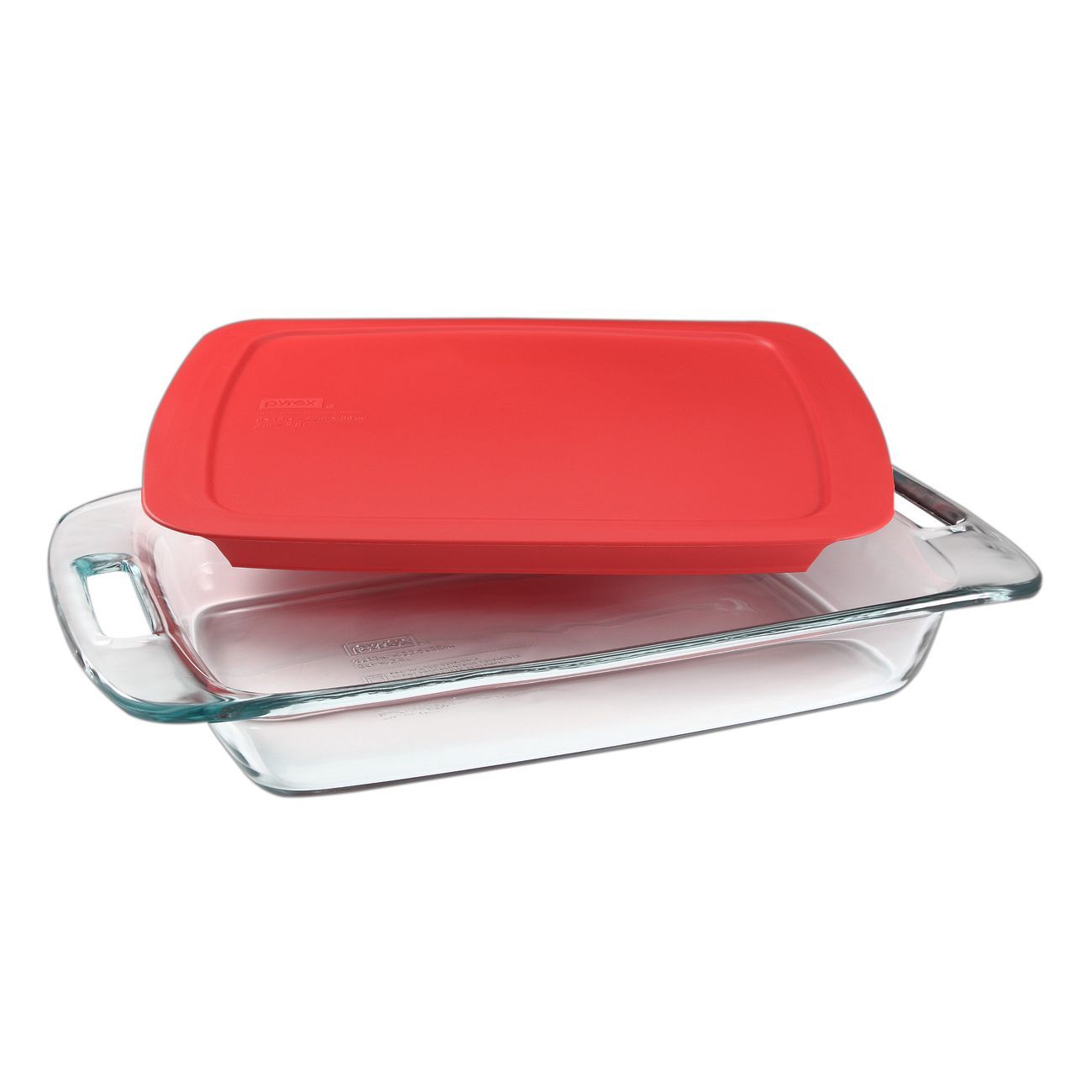 1090949 - Pyrex  Easy Grab 3Qt Oblong W Red Lid