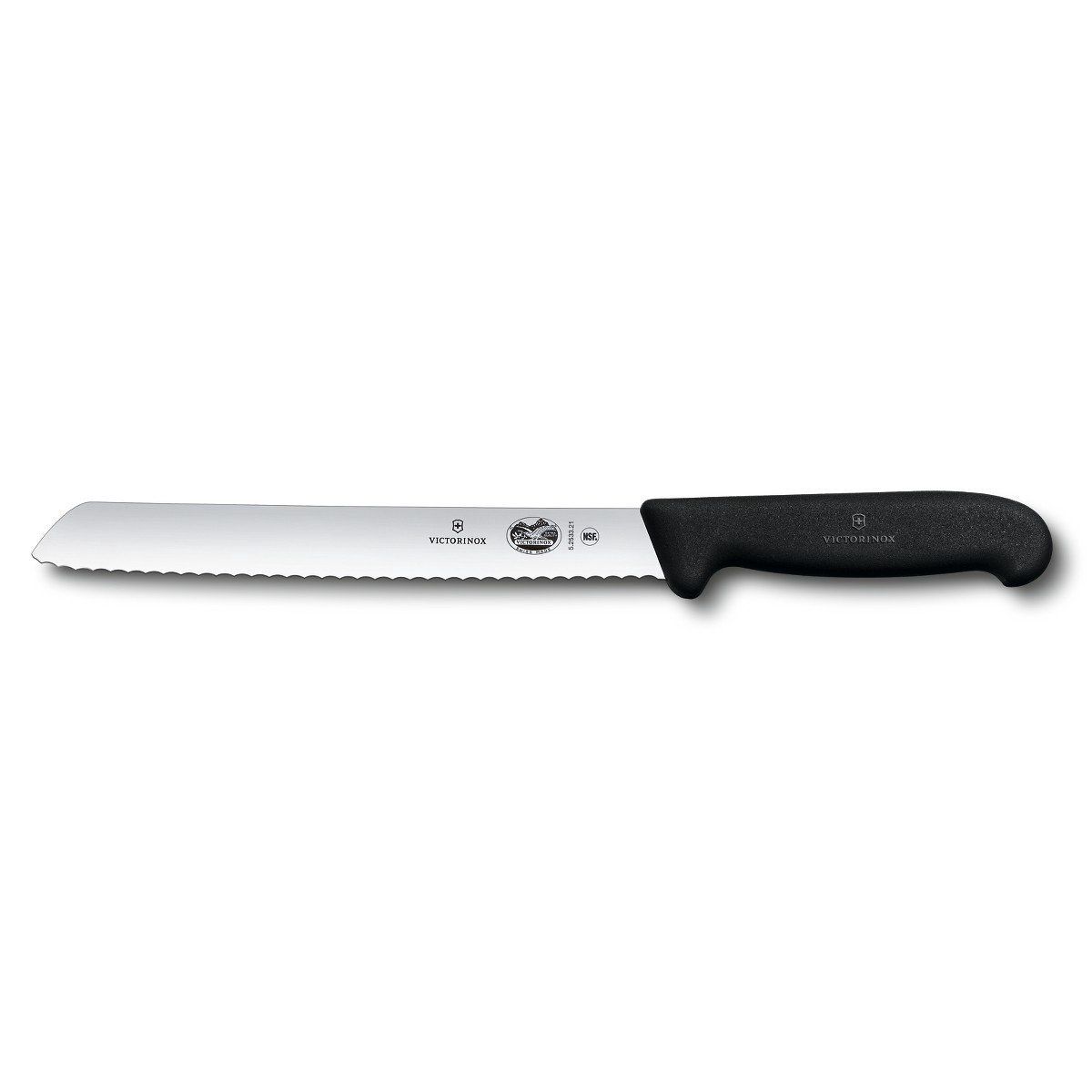 5.2533.21/40549 - Fibrox Pro Bread Knife, Serrated, Slanted Tip, 8 &quot;&quot;, Black