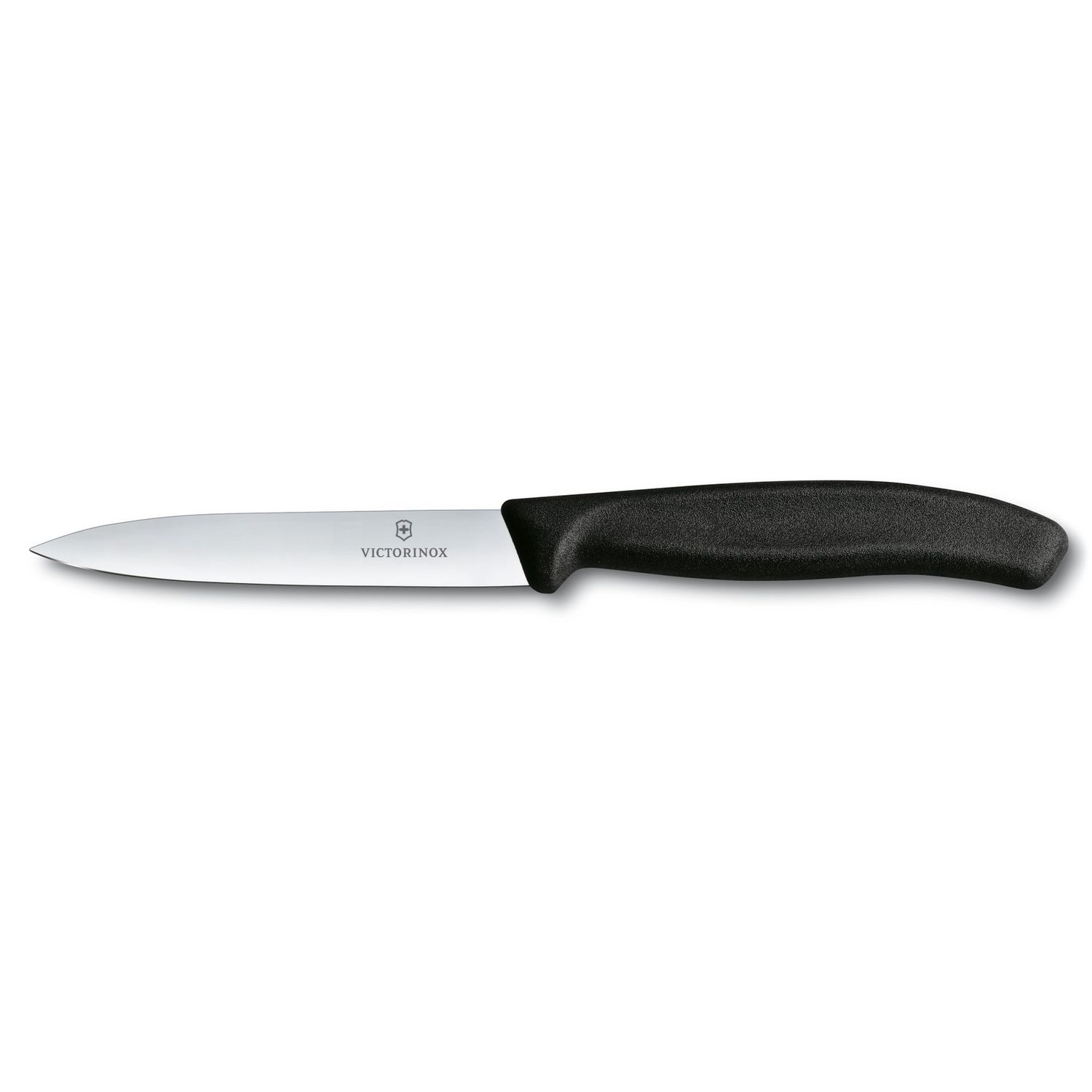 6.7703/40501 - Swiss Classic Paring Knife, Straight, Spear Tip, 4&quot;&quot;, Black