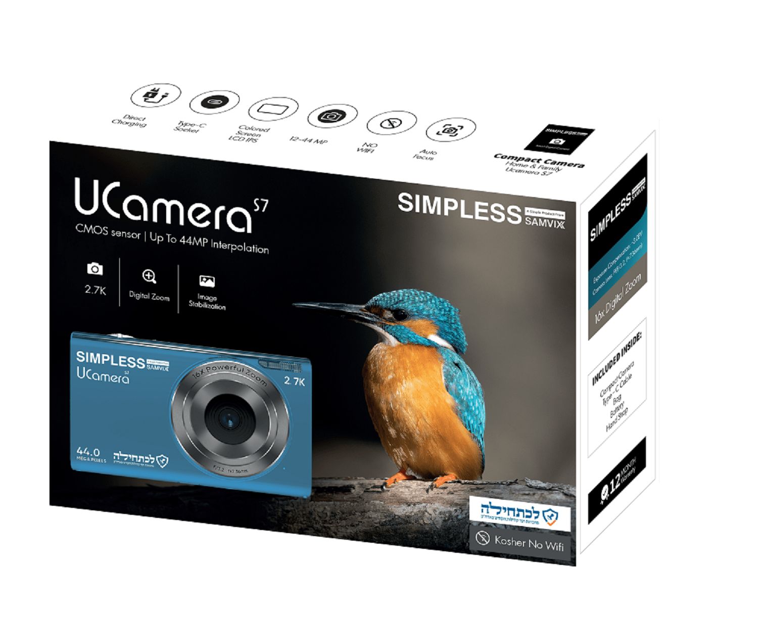 SAMVIX UCAMERA S7 - BLUE - NO VIDEO