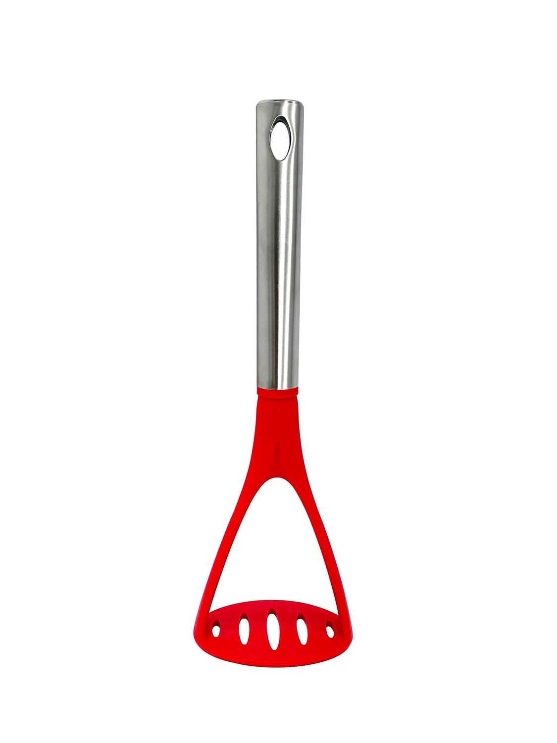 M8571/F - Millvado - Nylon Utensils SS Handle, Potato Masher, Red, 11.5&quot;&quot;L,