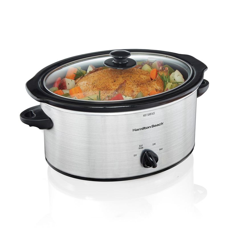 33156R - Hamilton Beach 5Qt Slow Cooker Black -SS
