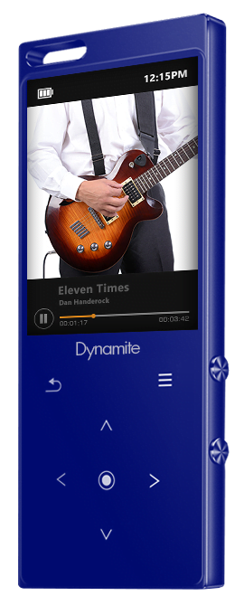 SAMVIX DYNAMITE 8GB MP3 PLAYER - BLUE