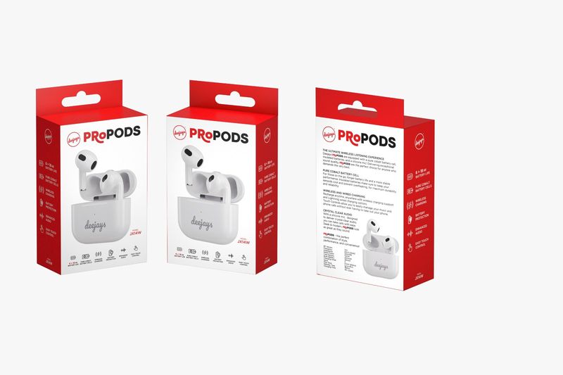 JX14W - Bluetooth pro Pods White