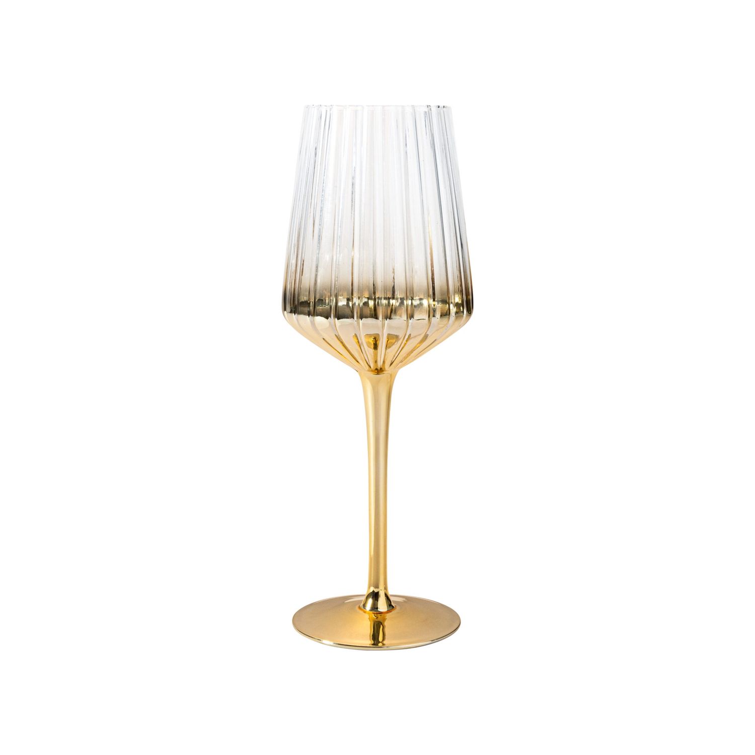 VD-16-EG - Vikko Decor- Elegant, Gold, Wine Glass, 16 OZ