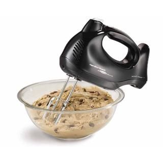 62692 - Hamilton Beach 6 Speed Hand Mixer w Snap-on Storage Black