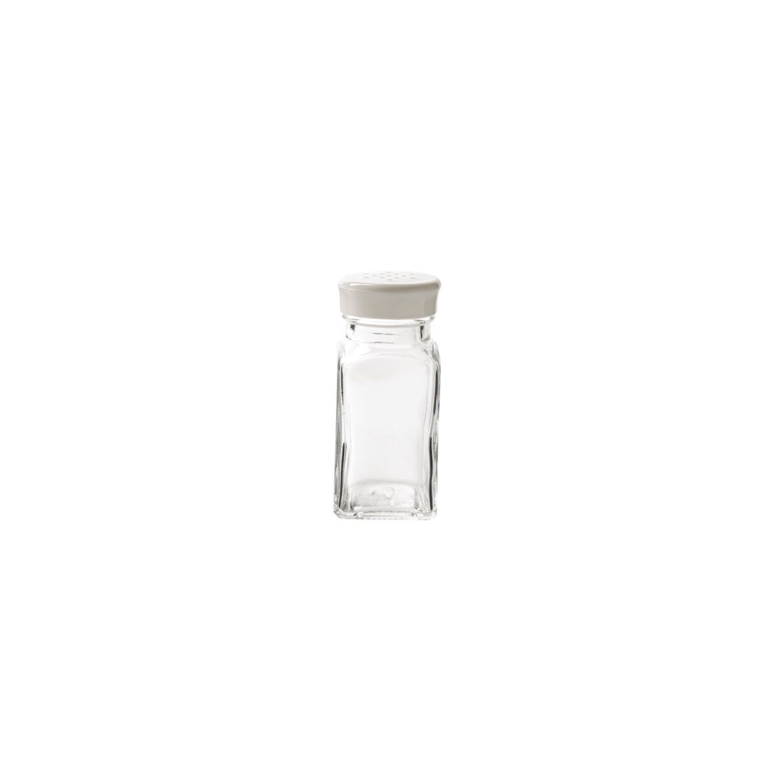 TR-07121007 - Trudeau - Glass, Wink Salt &amp; Pepper Shaker, White Top